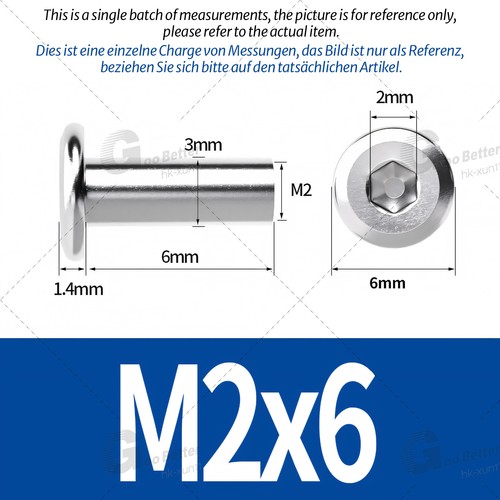 Sleeve Nuts M2-M10 Flat Head Hexagon Socket Furniture Cap Stainless Steel A2 304 - Picture 11 of 144