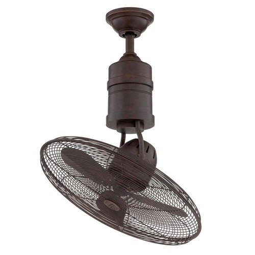 CRAFTMADE Ceiling Fan 21" Indoor/Outdoor Aged Bronze Textured W/ Remote Control - Picture 2 of 2