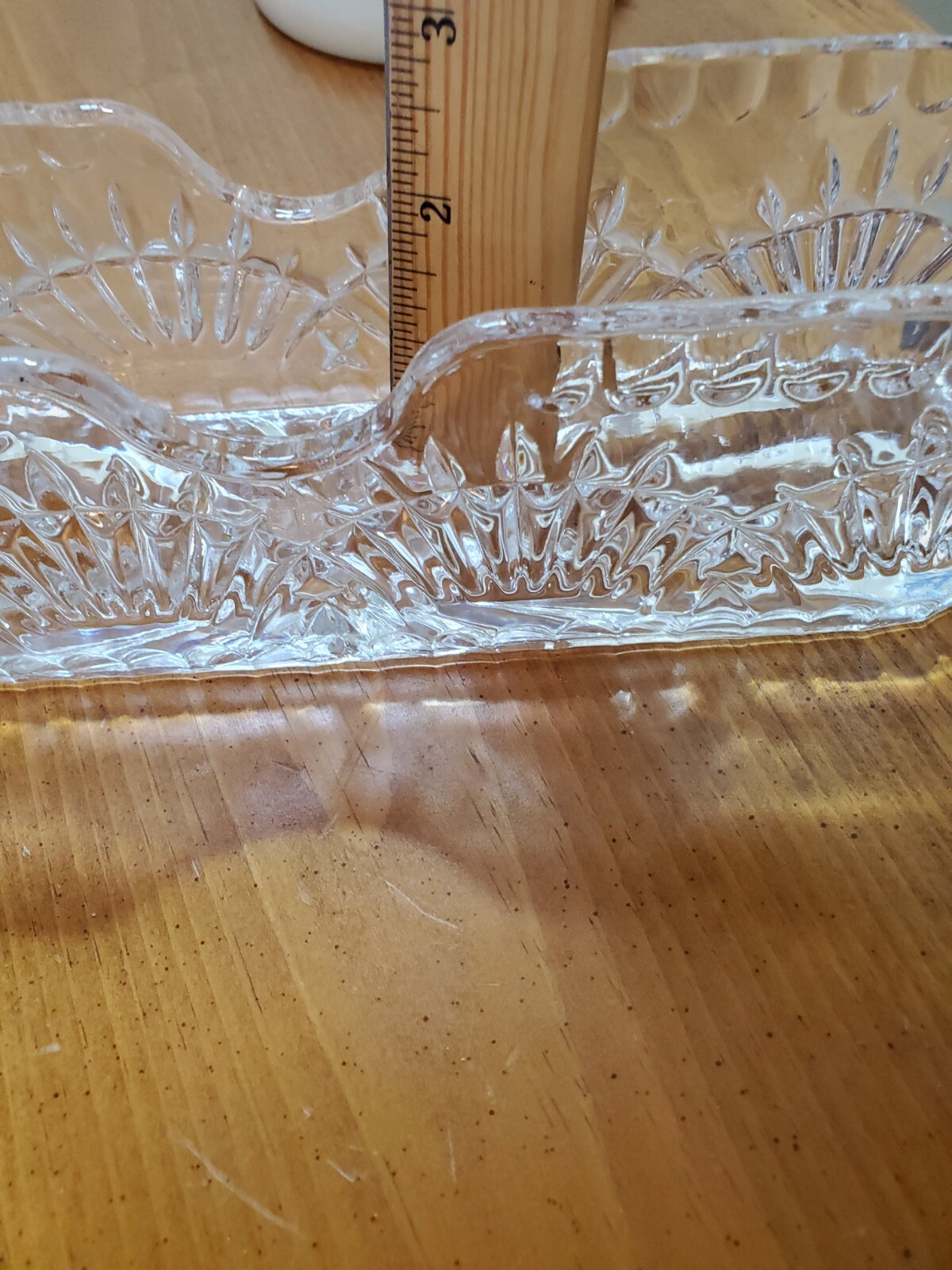 Crystal Silverware Flatware Cutlery Holder Caddy 24 Lead Crystal