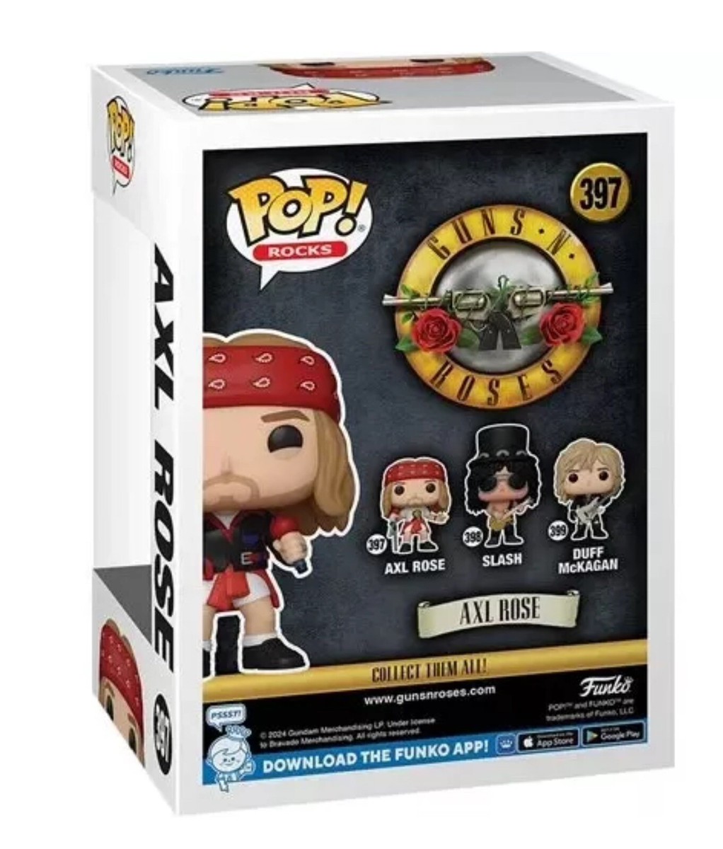 Funko POP! 397 Rocks: Guns N' Roses Axl Rose (1992) Vinyl