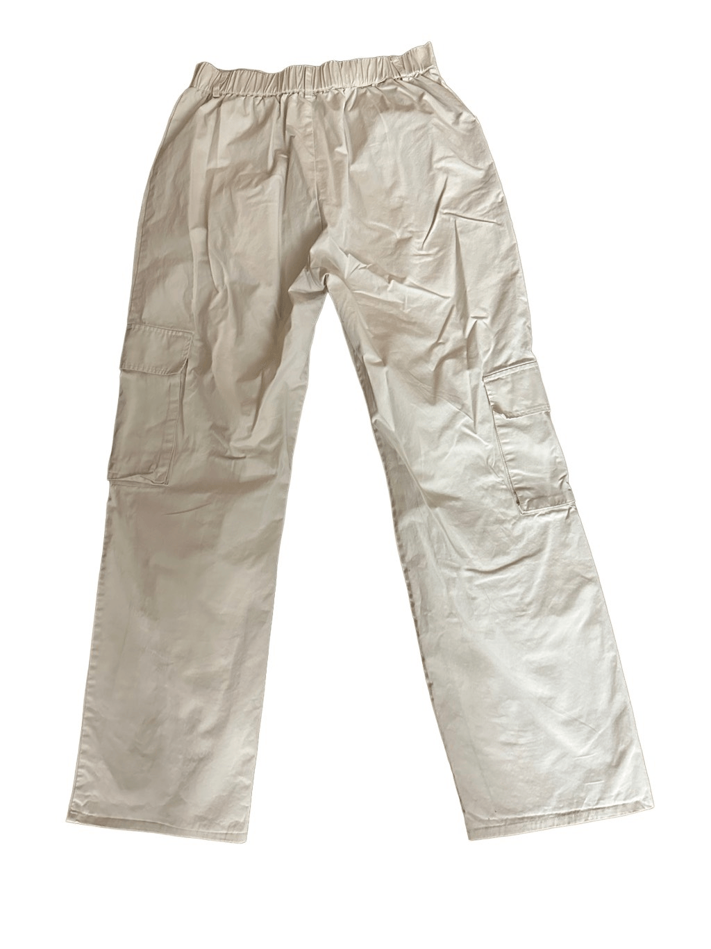 BEIGE BOTANY 100 Cotton Cargo Utility Pants Off White size L eBay