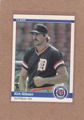 1984 FLEER BASEBALL KIRK GIBSON #80 TIGERS NMMT OR BETTER *E4368