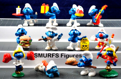 Verschiedene SCHLÜMPFE Animierte Figuren von SCHLEICH PEYO & McDonalds Promotion Mix Lot