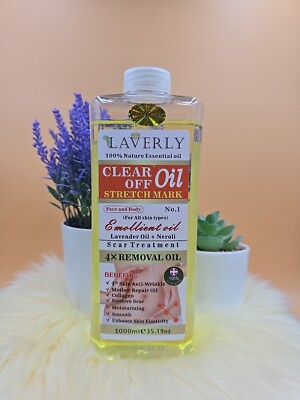 LAVERLY stretchmark Clear Off Face Oil Corrector Oil 1000ml  Nature Essential 
