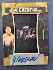 2024 AEW Black Diamond Wardlow EVENT LOGO PATCHES AUTO /99 DoN #87780