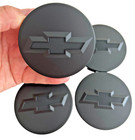 Black Chevy Wheel Center 4 Caps Dot Black Emblem for Chevrolet Silverado Tahoe