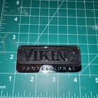 Viking Professional NEW OEM 3" Metal Emblem CHROME Logo Badge Adhesive Name