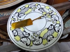 alfa piatto torta ceramica alzata 1960