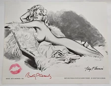 Bunny Yeager Estate 11x14 Print by Tony Floreani   Signed & Kissed Betty Andrews