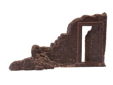 Vintage Marx WW2 WWII Battleground Playset Building Ruin Destroyed House Terrain