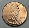 2008-P Lincoln Memorial Penny 1cent Coin from US Mint Satin Set. Uncirculated