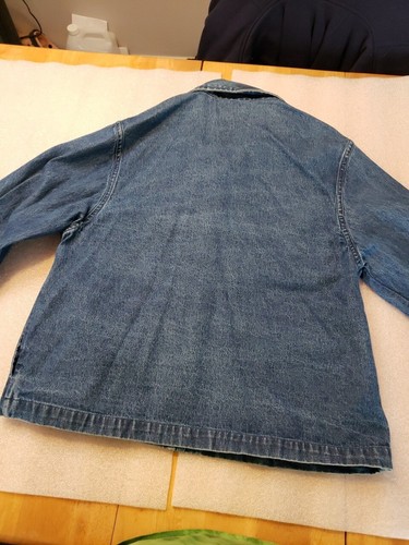 tantrums jean jacket Sequined Roses Size M Blue Denim - Picture 8 of 8