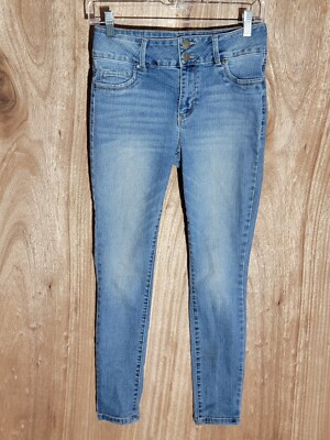 d jeans womens size 6 skinny stretch mid rise denim blue
