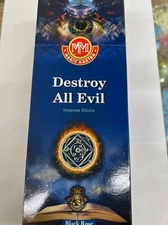 MAGIC MANTRA INCENSE STICKS FOR DESTROY ALL EVIL BOX OF 6 PACKS 20/PK