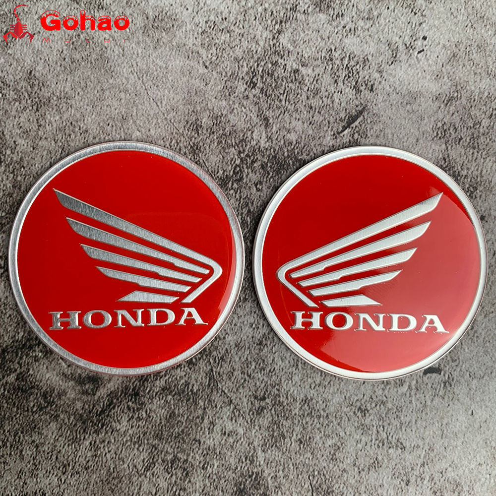 6cm Red Pair Fairing Fender Tank Badge Emblems L/R for CB CBR CBF