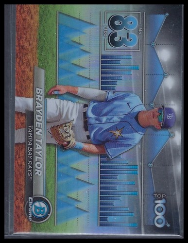 Brayden Taylor RC 2024 Bowman Bowman Scouts' Top 100 #BTP-83 Tampa Bay Rays