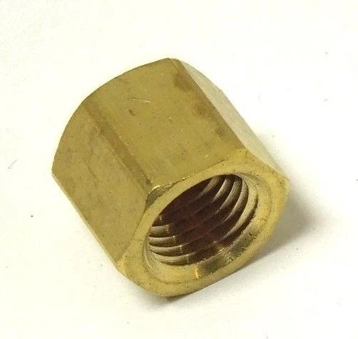 Tapa de tubo hexagonal de latón 1/4" NPT tapa de cilindro de prueba de latón de alta presión 555ER01 Foto 3 de 4