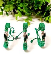 Pulsera 3 Piezas Saint Jude Charm Cuerda Unisex Pulsera San Judas Tadeo Hilo Verde