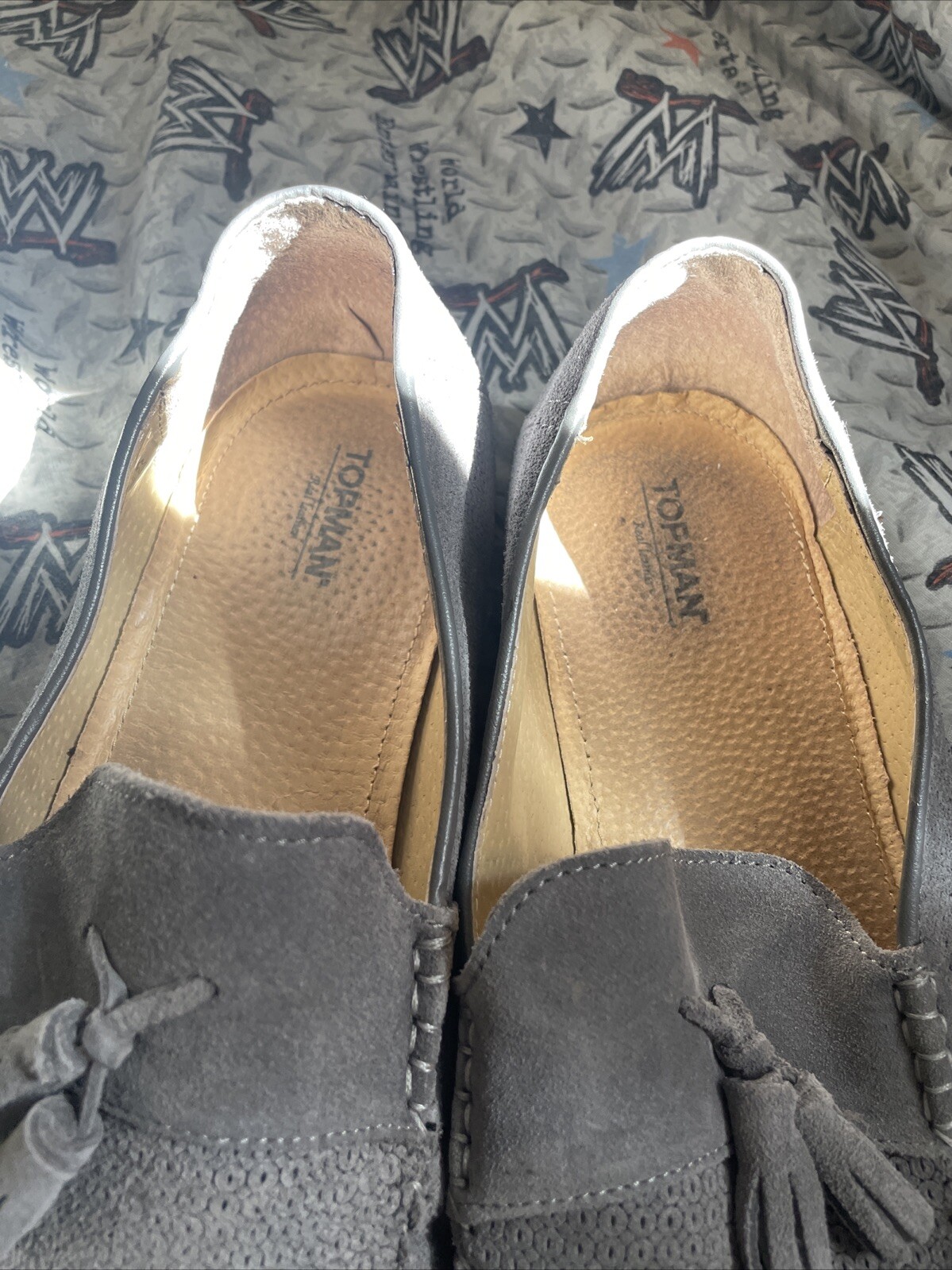 Lotto mocassini uomo Topman x2 taglia 45 mocassini grigi e neri