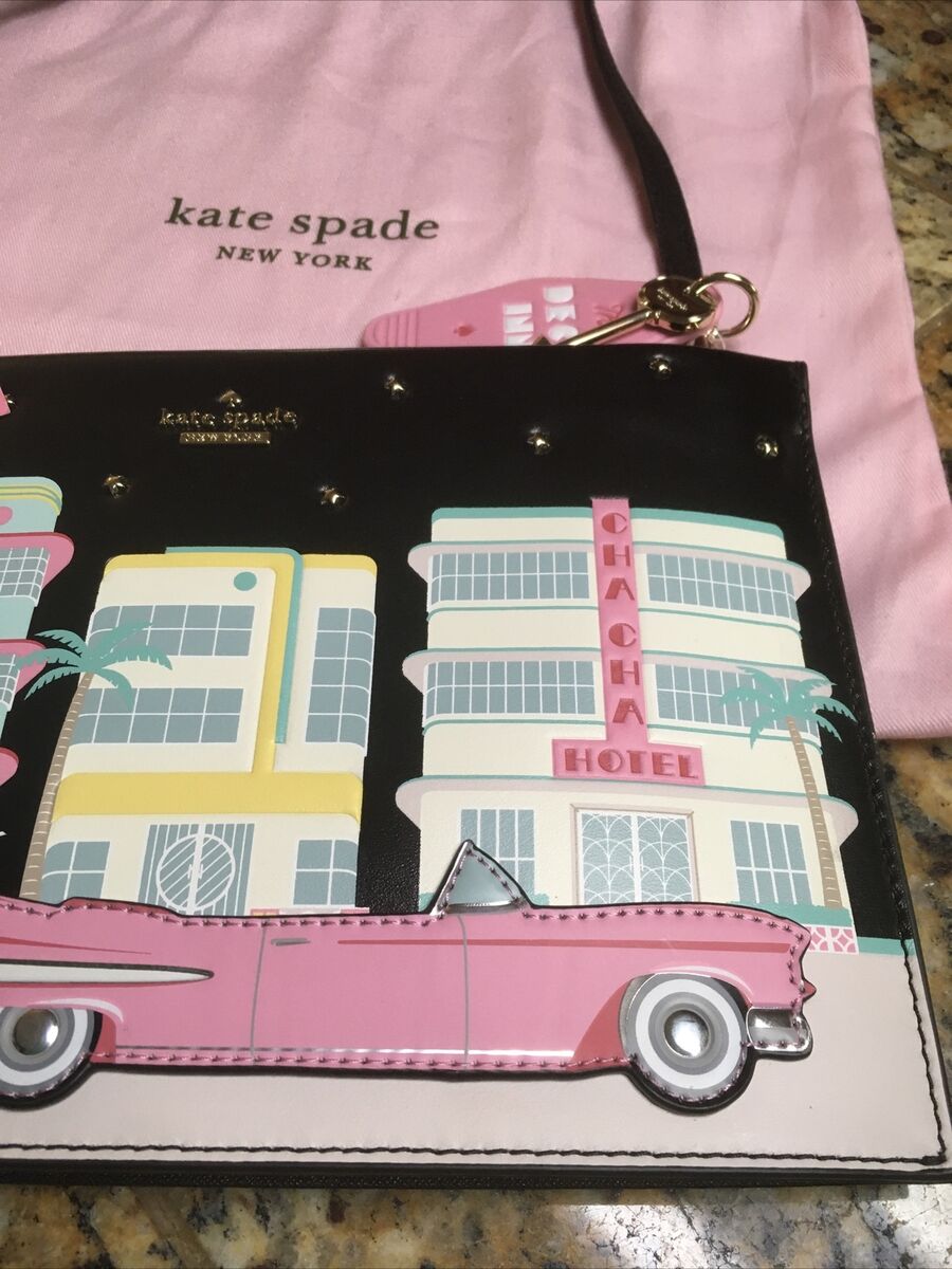 Kate Spade Checking in Car Sima Crossbody Bag Clutch Handbag Kate Spade Checking in Car Sima Crossbody Bag Clutch Handbag