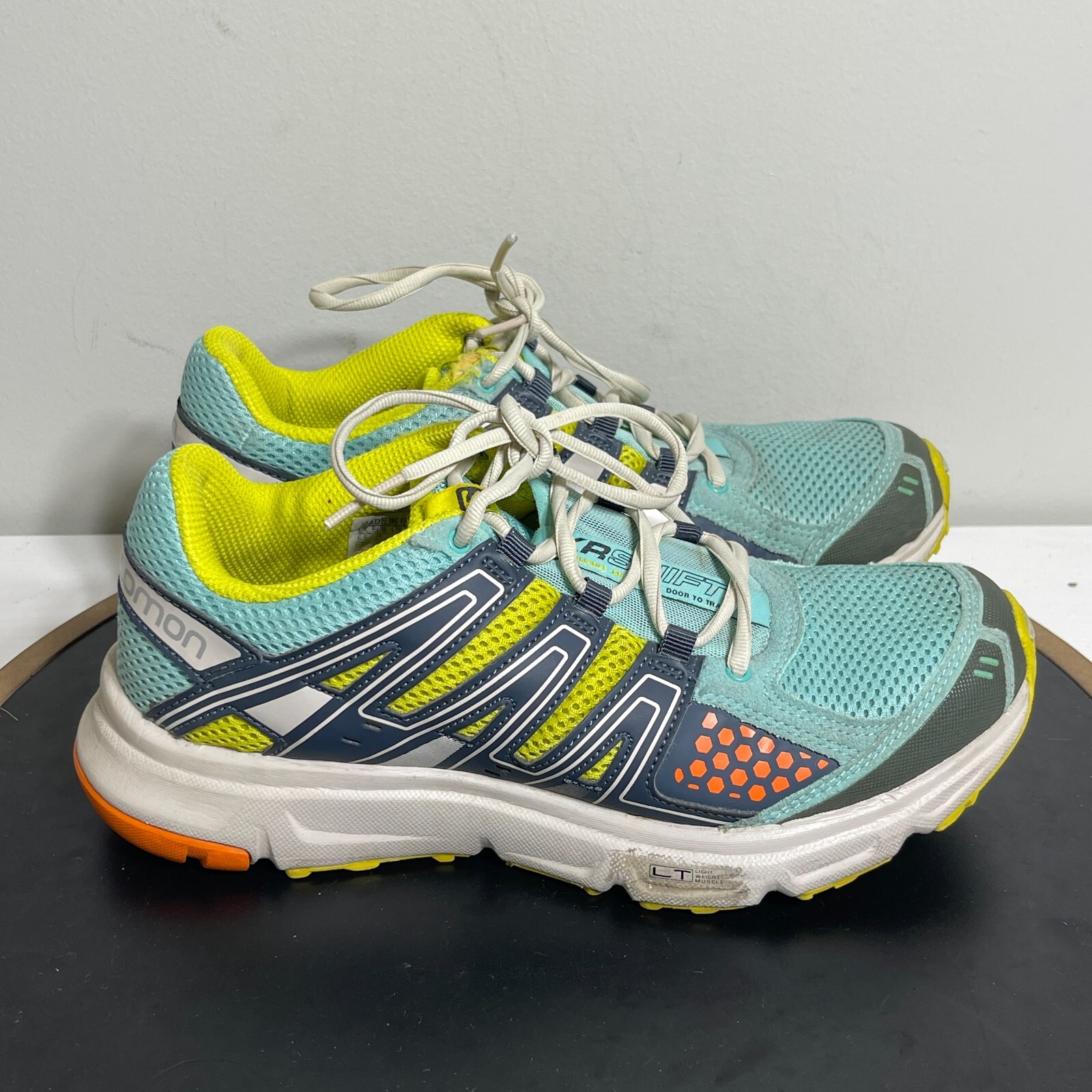 Scarpe da trail running Salomon XR Shift da donna taglia US 8 blu giallo sneakers