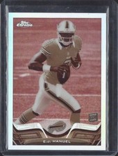 E.J. MANUEL 2013 TOPPS CHROME ROOKIE SEPIA REFRACTOR RC #D /99