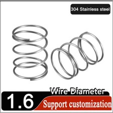 Stainless Compression Spring 1.6mm Wire Diameter Coil Springs / All Lengths  OD