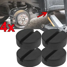 4Pcs Car Rubber Jack Pad Disk Stands Slotted Rail Floor Jacking Lift Adapter USA
