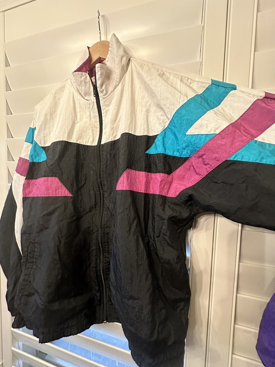 2 Vintage 80's windbreaker zip up jackets JCPenney USA Olympics
