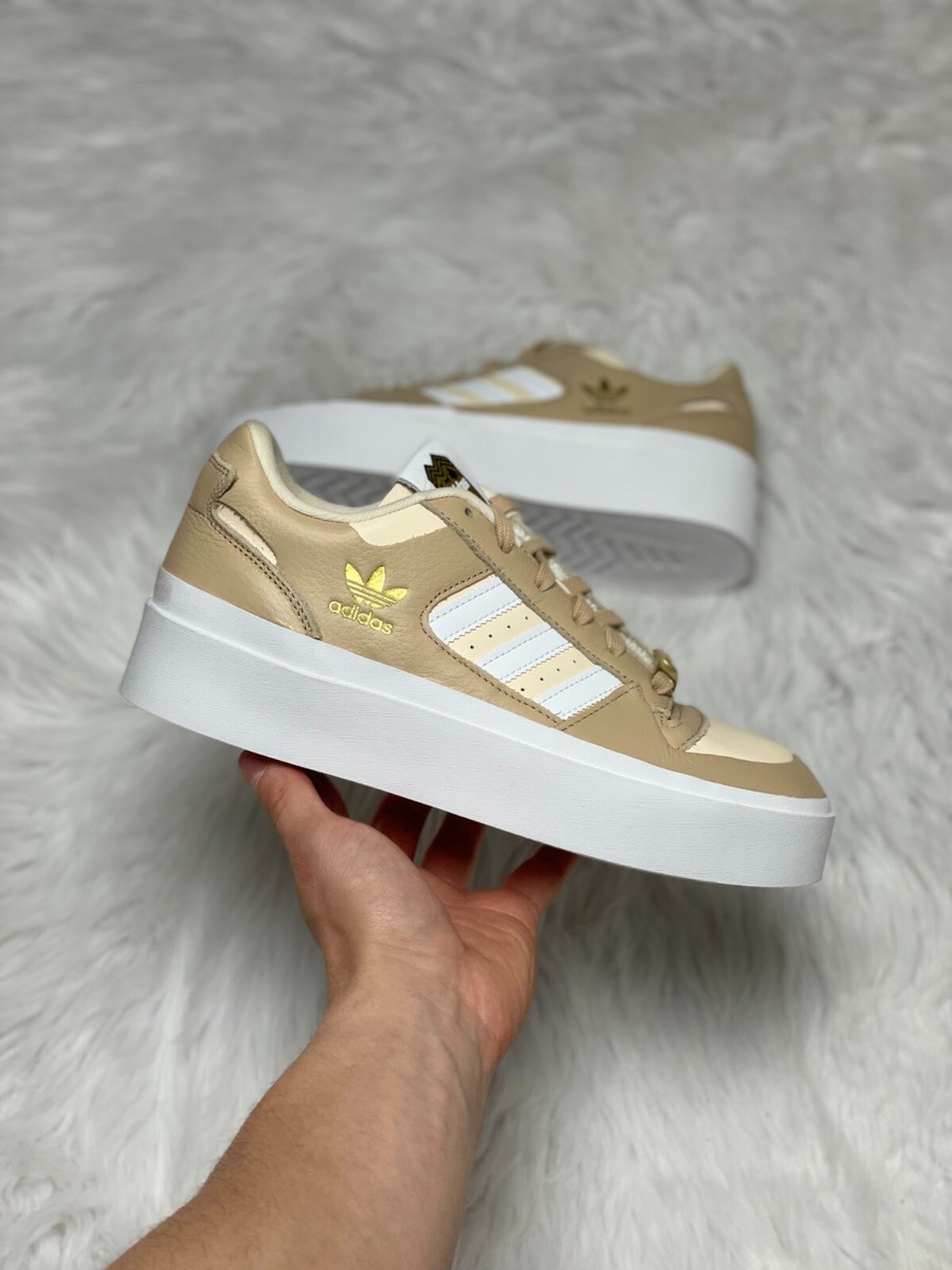 スニーカー adidas Forum Bonega W Beige White IF4829 Adidas Forum Bonega Low Womens Casual Sneaker Shoes Beige