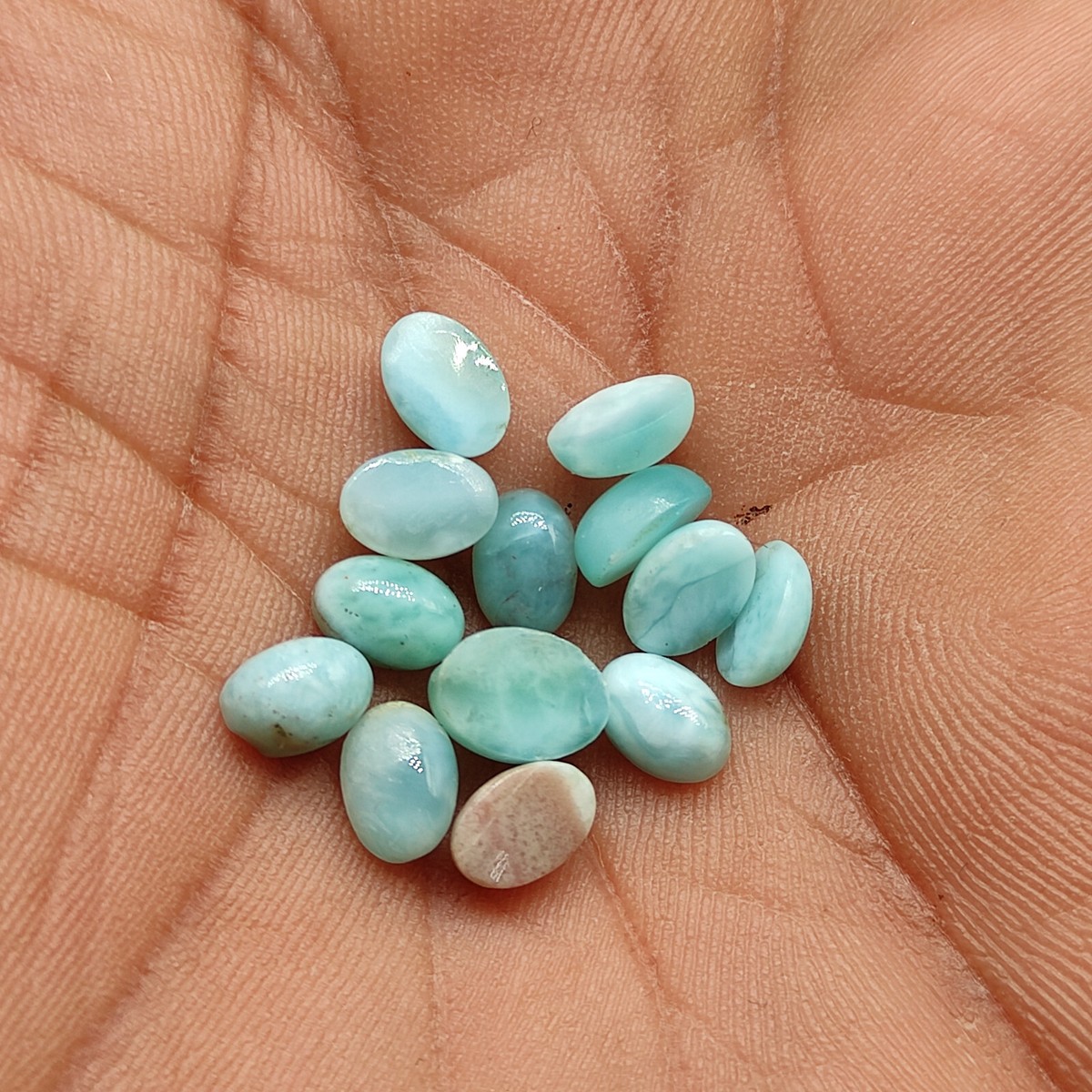 ◯larimar◯ Rough Larimar Stone Slices / Natural Larimar Slabs/ 20-60 G