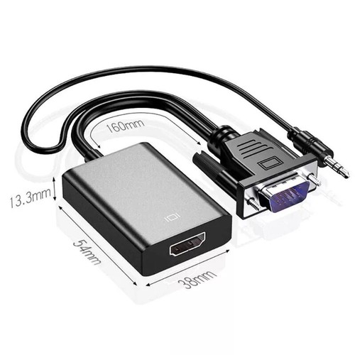1080P VGA auf HDMI Audio-Untersützung Adapter Auflösung VGA zu HDMI PC - Bild 14 von 16