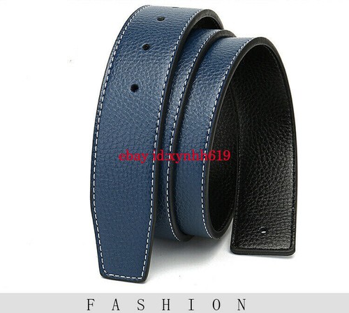 Cinturón de cuero cinturón giratorio para hebilla lisa 38 mm cinturón sin hebilla - Imagen 9 de 22
