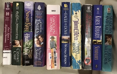Various Authors  Books Retro Vintage Romance Novels Bulk Lot x 10 Lot 110
