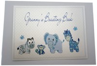 White Cotton Cards Granny's Boasting Book Photo Album (tiny, Blue) White Cotton Cards Granny's Boasting Book Photo Album (tiny, Blue)
