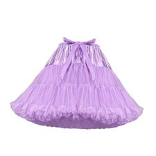 baotongle Women's Petticoat Skirts Tulle One Size Short Standard Purple