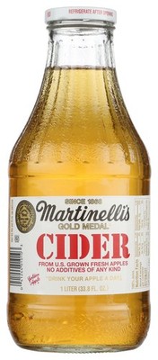 Martinelli Cider 33.8 Oz Apple Non-Alcoholic Drink Beverage