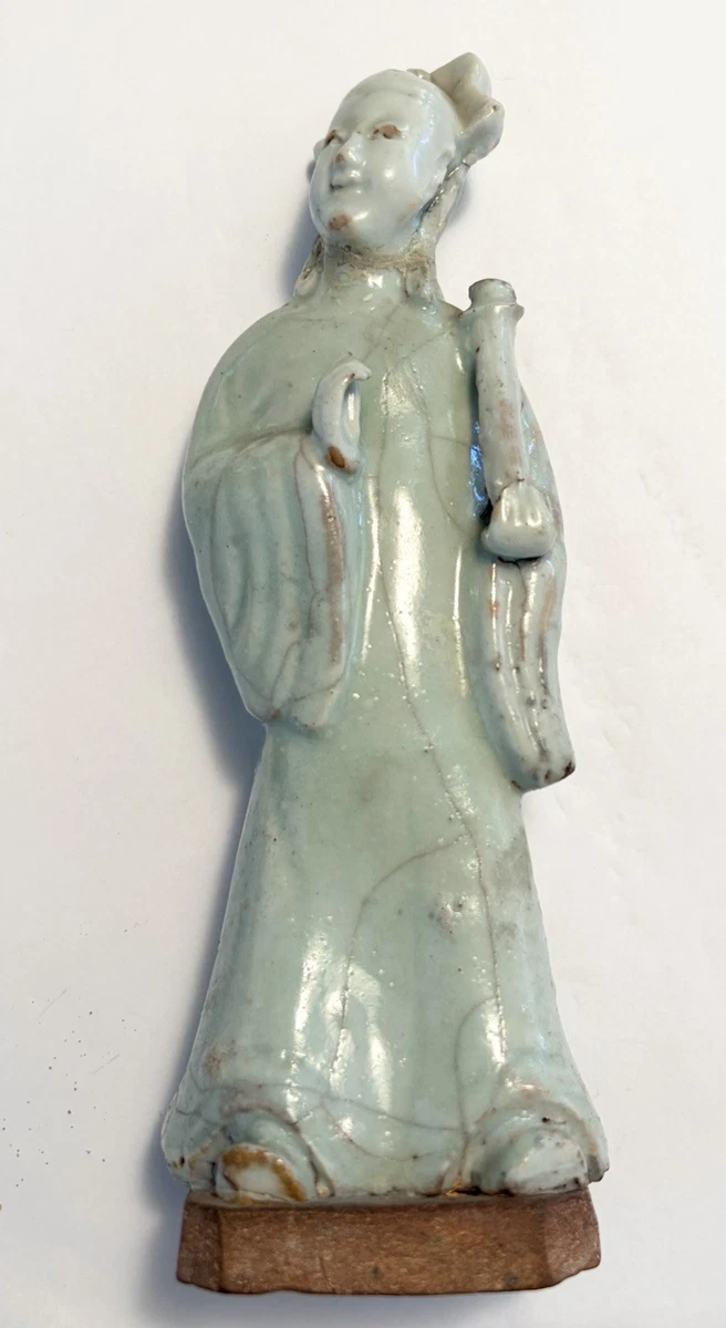 陶瓷男士、女士和儿童绿色中国风雕像、雕像| eBay