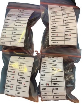 Old Guy (Vintage) 7400, 4000 Series IC's; plus miscellaneous other IC's