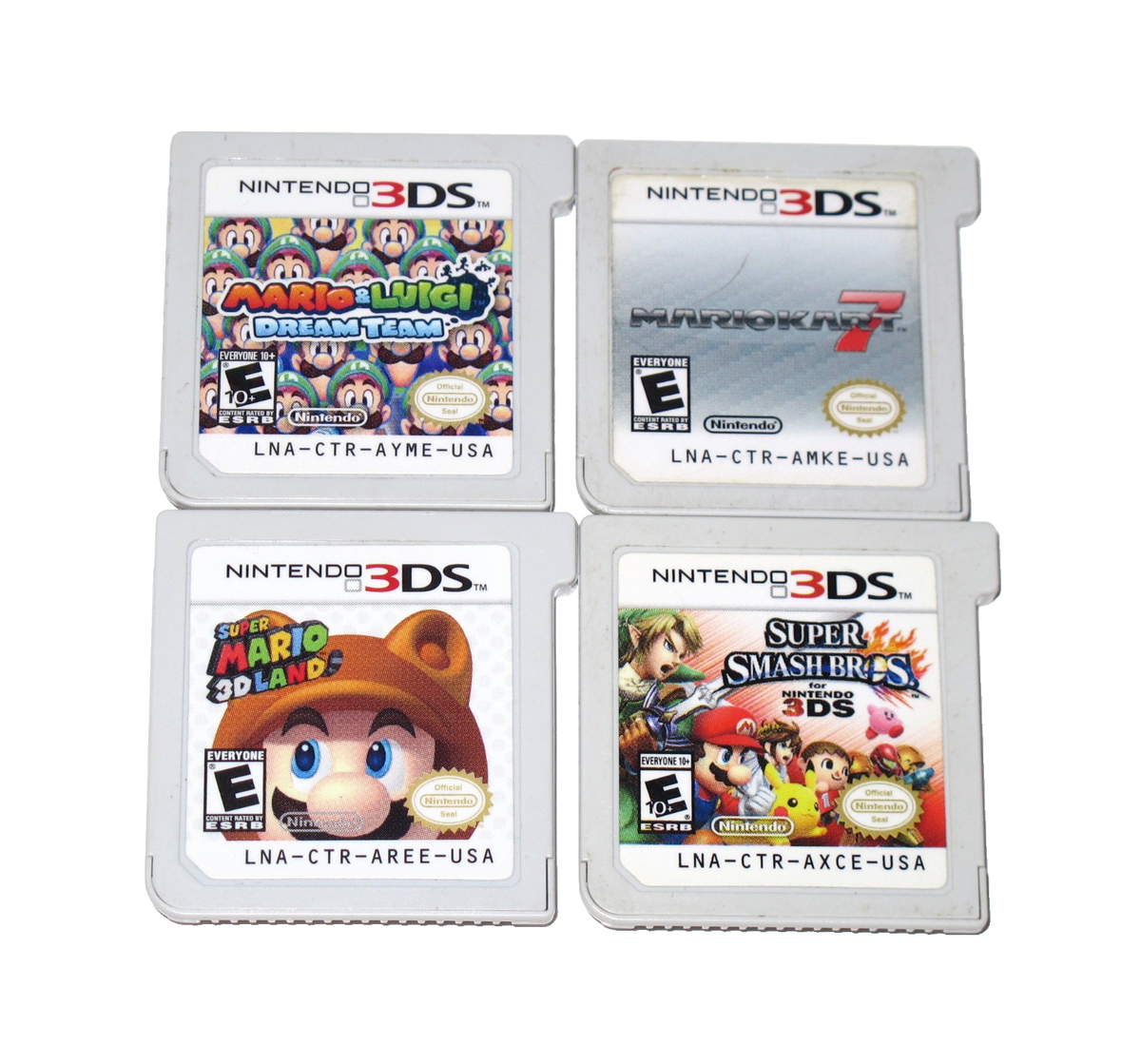 Nintendo 3DS Games LOT: Super Mario 3D Land Smash Bros Kart