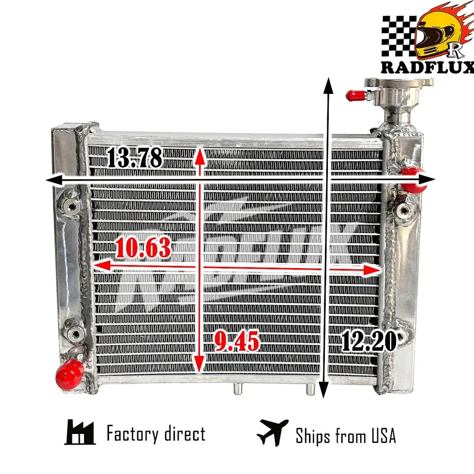 Radiador de aluminio compatible con Can-Am Can Am Outlander Max 800/650/500 R 2006-2014 EFI Foto 2 de 4