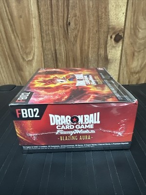 dragon ball fb02 booster box Blazing Aura Fusion World 02 Booster Box Dragon Ball Super TCG NEW USA  SELLER