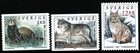 Sweden 1993 Animals; Polecat, Wolf, Lynx. Engraver NaszarkowskiMNH