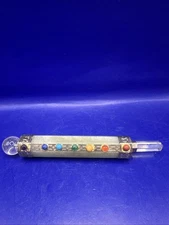 7 Chakra - Green  Aventurine Healing Wand w/ Quartz Reiki  Meditation Cleansing