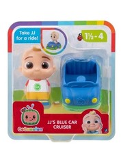 CoComelon JJ s Blue Car Cruiser Figure Set New