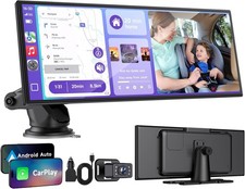 10.25" Car Play Screen Carplay Android Auto Baby Monitor GPS Bluetooth FM Mirror