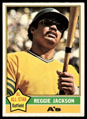 1976 O PEE CHEE Reggie Jackson Oakland Athletics #500