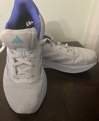 Adidas Womens 8 1/2 White Purple Response Ortholite Running Cushion VG