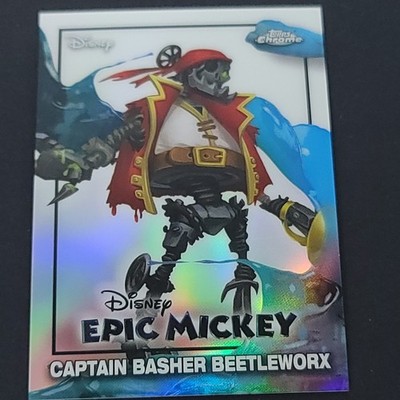 Captain Basher Beetleworx 2026 Topps Disney Neon Chrome Epic Mickey #EM-9