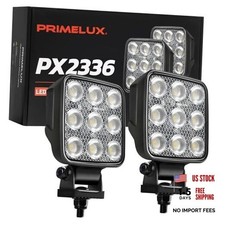 3.9 Inch 108W 12474LM LED Work Lights Bar, 2PCS 12/24V 5700K White Flood Beam